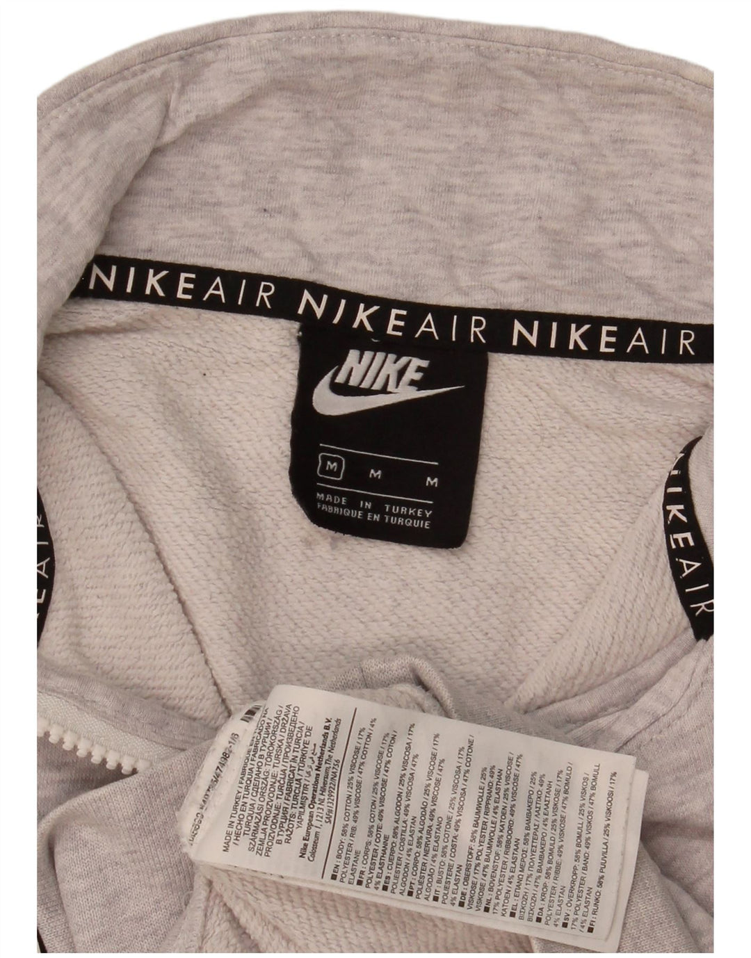 Nike Womens Nike Air Graphic Sweatshirt Jumper UK 14 Medium Grey
