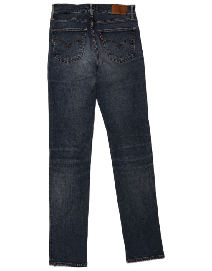 Levi's Womens 724 High Rise Straight Jeans W26 L32 Blue Lyocell