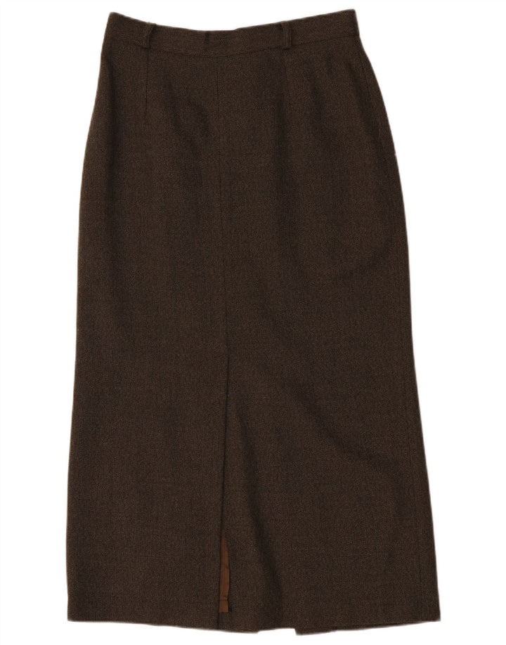 Endora Womens Maxi Skirt UK 14 Medium W30 Brown Wool