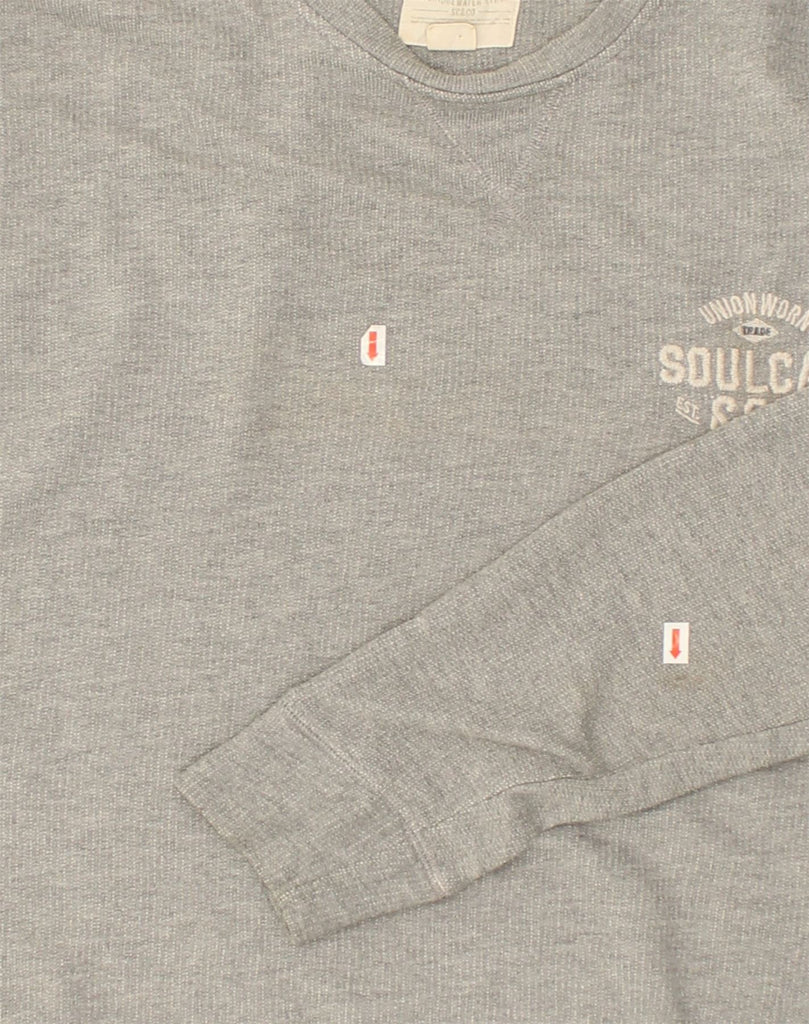 SOUL CAL Mens Sweatshirt Jumper Large Grey Cotton | Vintage Soul Cal | Thrift | Second-Hand Soul Cal | Used Clothing | Messina Hembry 