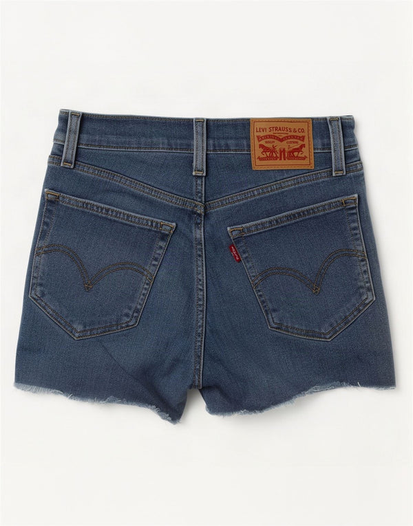 Levi's Womens Distressed Denim Shorts W27 Small Blue Cotton