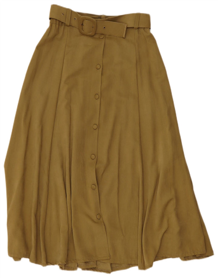 Incognito Womens Flared Skirt W28 Medium Khaki Viscose