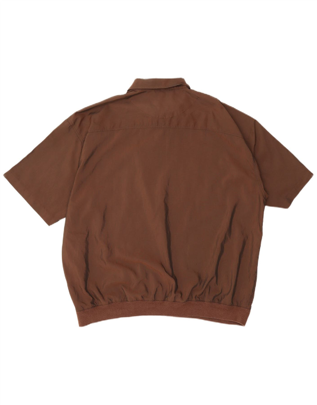 WESTBURY Mens Short Sleeve Pullover Shirt 3XL Brown Cotton