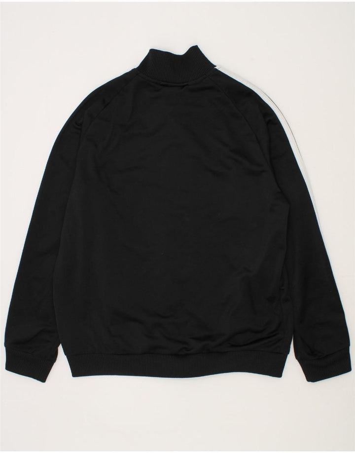 ADIDAS Boys Tracksuit Top Jacket 11-12 Years Black Colourblock Polyester Vintage Adidas and Second-Hand Adidas from Messina Hembry 