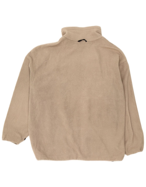 Columbia Mens Fleece Jacket UK 42 XL Beige Polyester
