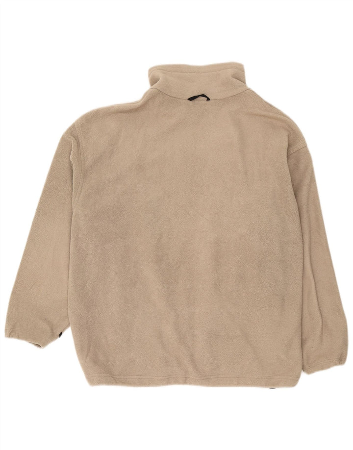 Columbia Mens Fleece Jacket UK 42 XL Beige Polyester