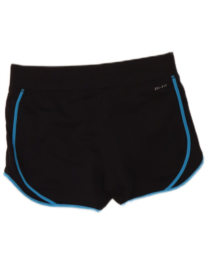 NIKE Womens Dri Fit Sport Shorts UK 10 Small  Black
