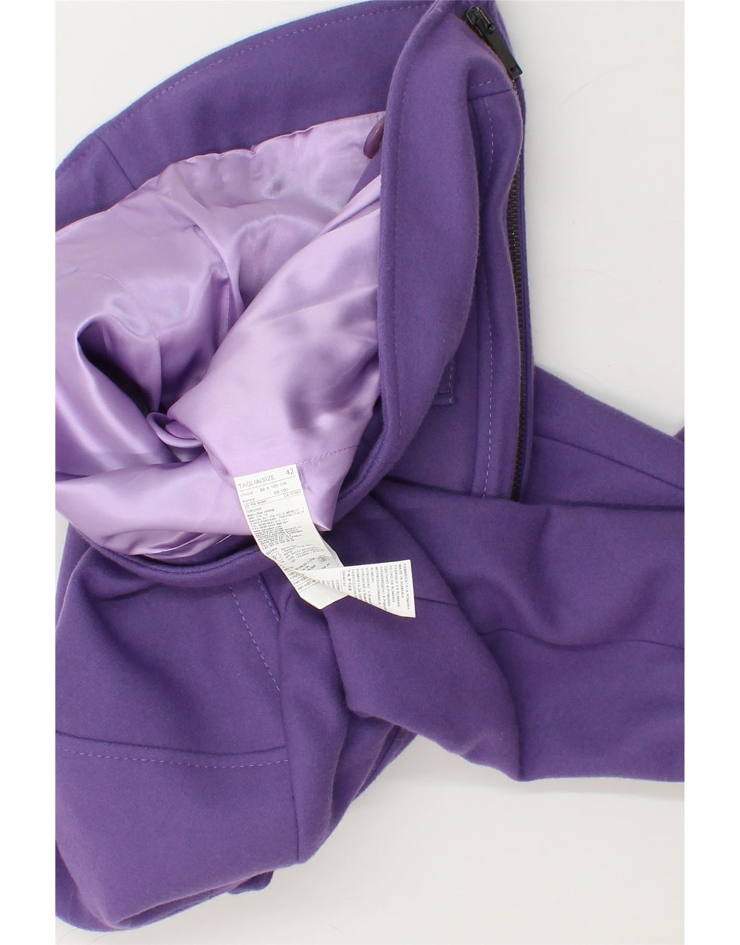 BENETTON Womens Bomber Jacket IT 42 Medium Purple Polyamide Vintage Benetton and Second-Hand Benetton from Messina Hembry 