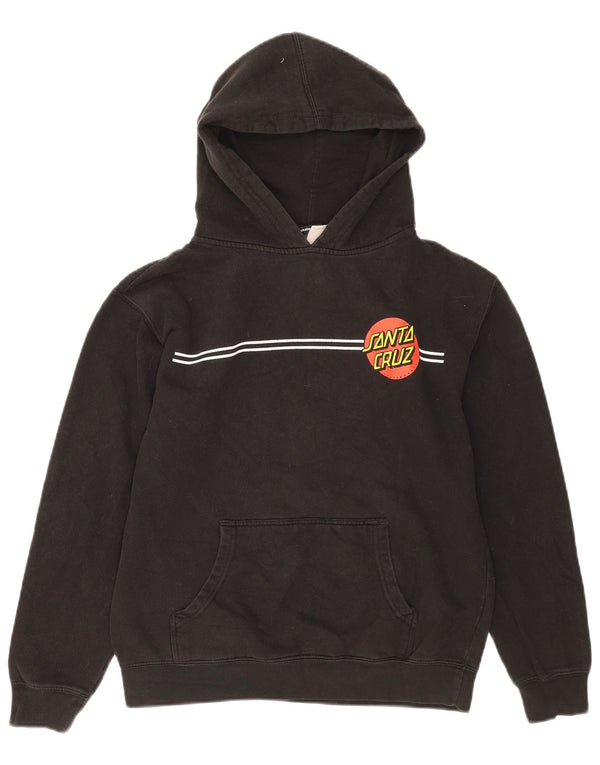 Santa Cruz Mens Graphic Hoodie Jumper Small Black Striped