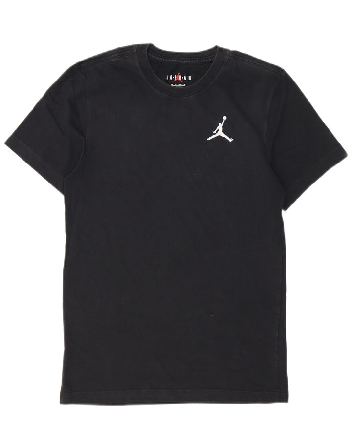 Jordan Mens T-Shirt Top XS Black Cotton