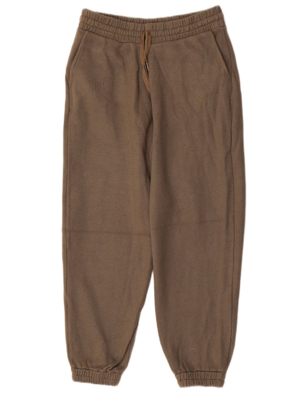 Zara Womens Tracksuit Trousers Joggers UK 14 Large  Khaki Viscose
