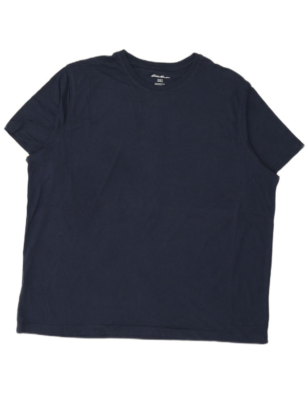 Eddie Bauer Mens T-Shirt Top 2XL Navy Blue Cotton