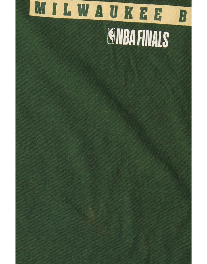 NBA Mens Graphic T-Shirt Top XL Green Cotton