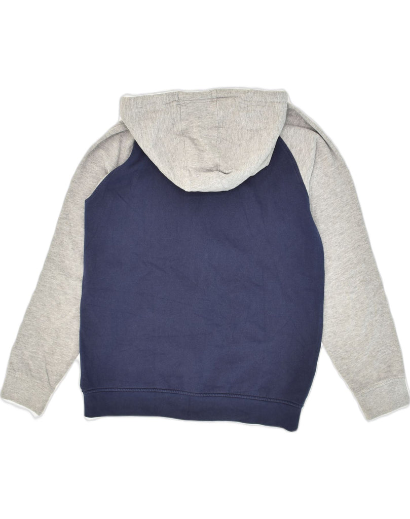KAPPA Mens Zip Hoodie Sweater Medium Navy Blue Colourblock Cotton | Vintage Kappa | Thrift | Second-Hand Kappa | Used Clothing | Messina Hembry 