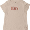 LEVI'S Womens Graphic T-Shirt Top UK 14 Medium White Cotton Vintage Levi's and Second-Hand Levi's from Messina Hembry 