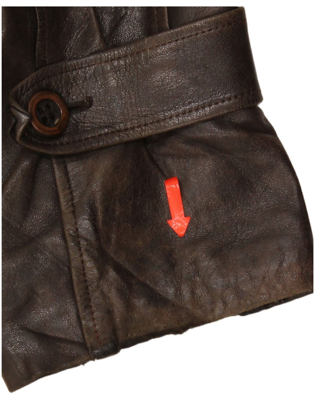 Vintage Mens Leather Jacket UK 42 XL Brown Leather