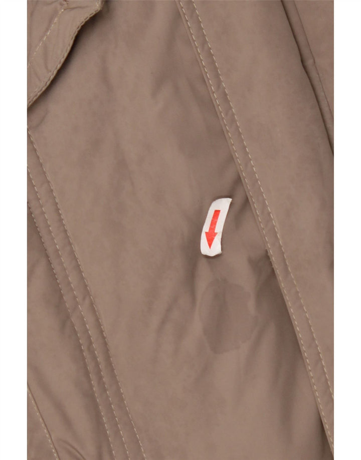 Kappa Mens Hooded Padded Jacket UK 42 XL Beige Polyester