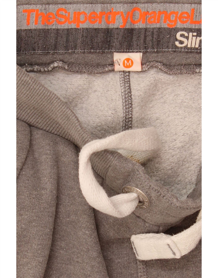 Superdry Womens Tracksuit Trousers Joggers UK 14 Medium Grey Flecked