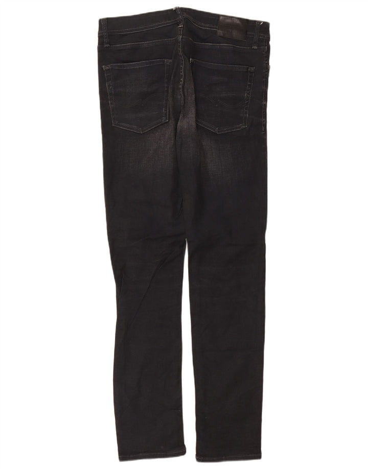 Jack & Jones Mens Tim Slim Jeans W33 L34 Grey Cotton