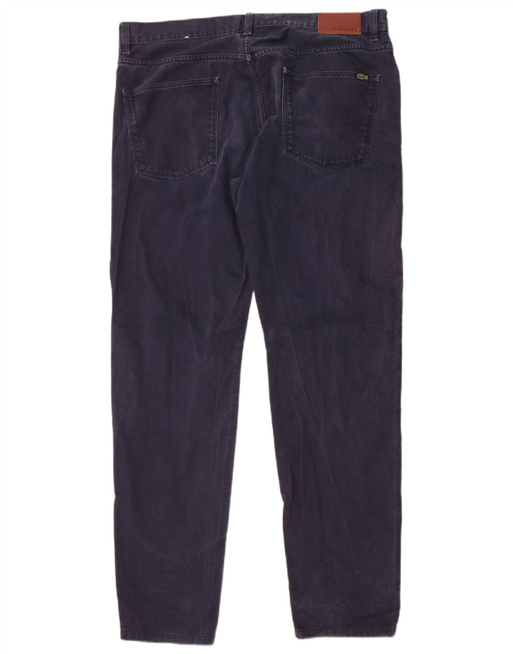 Lacoste Mens Slim Jeans W38 L33 Navy Blue Cotton