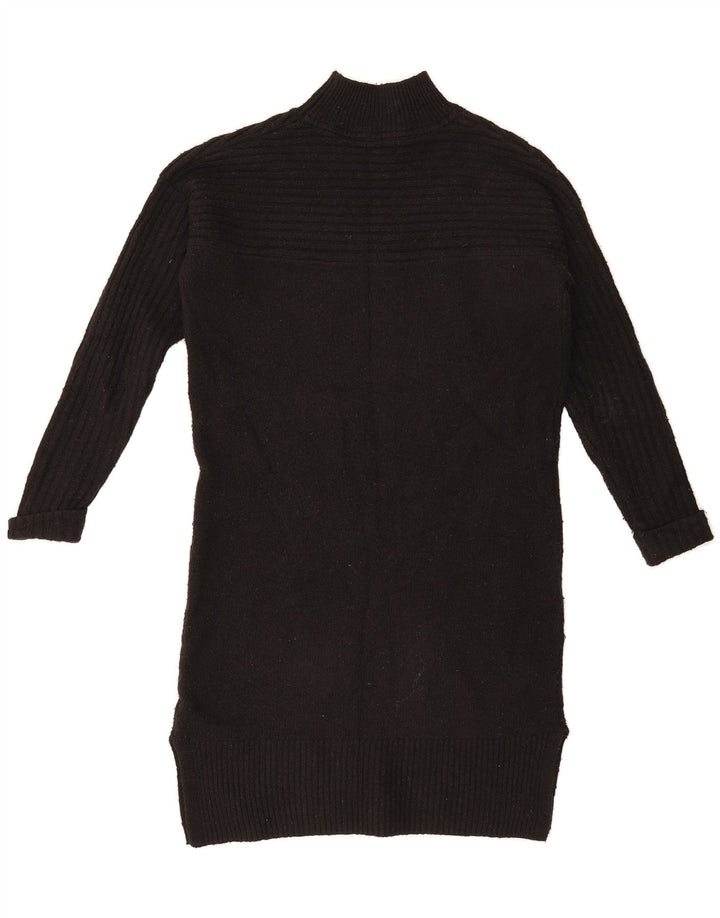 FAT FACE Womens Jumper Dress UK 8 Small  Black Polyester Vintage Fat Face and Second-Hand Fat Face from Messina Hembry 