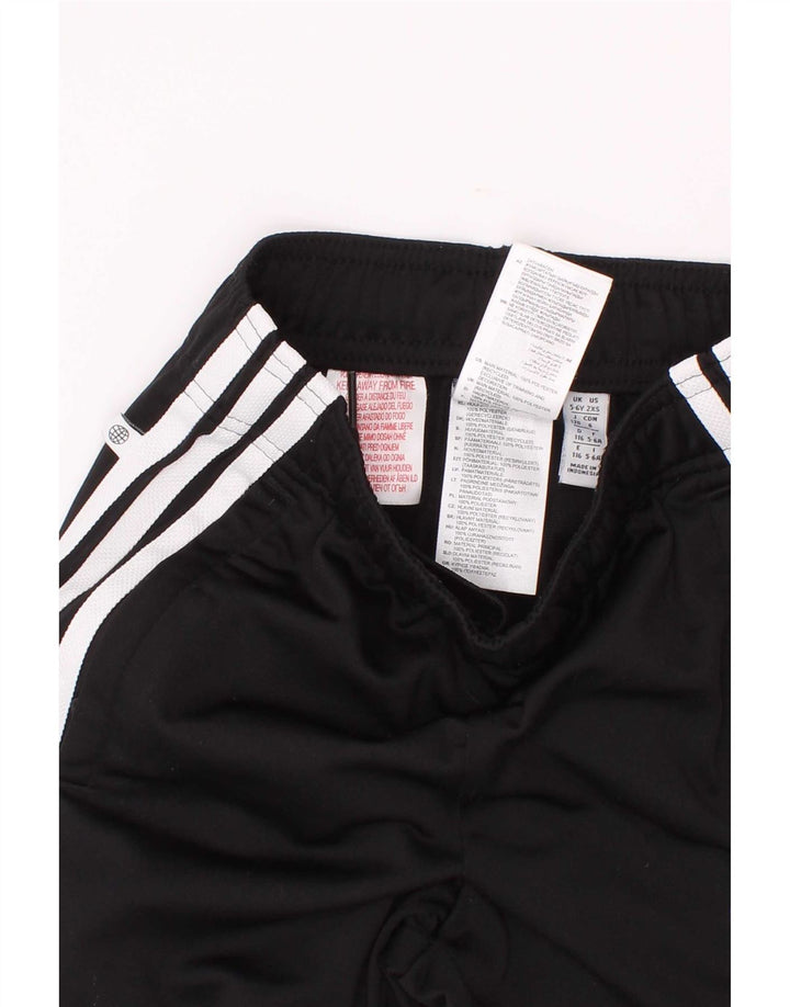 Adidas Boys Tracksuit Trousers Joggers 5-6 Years Black Polyester