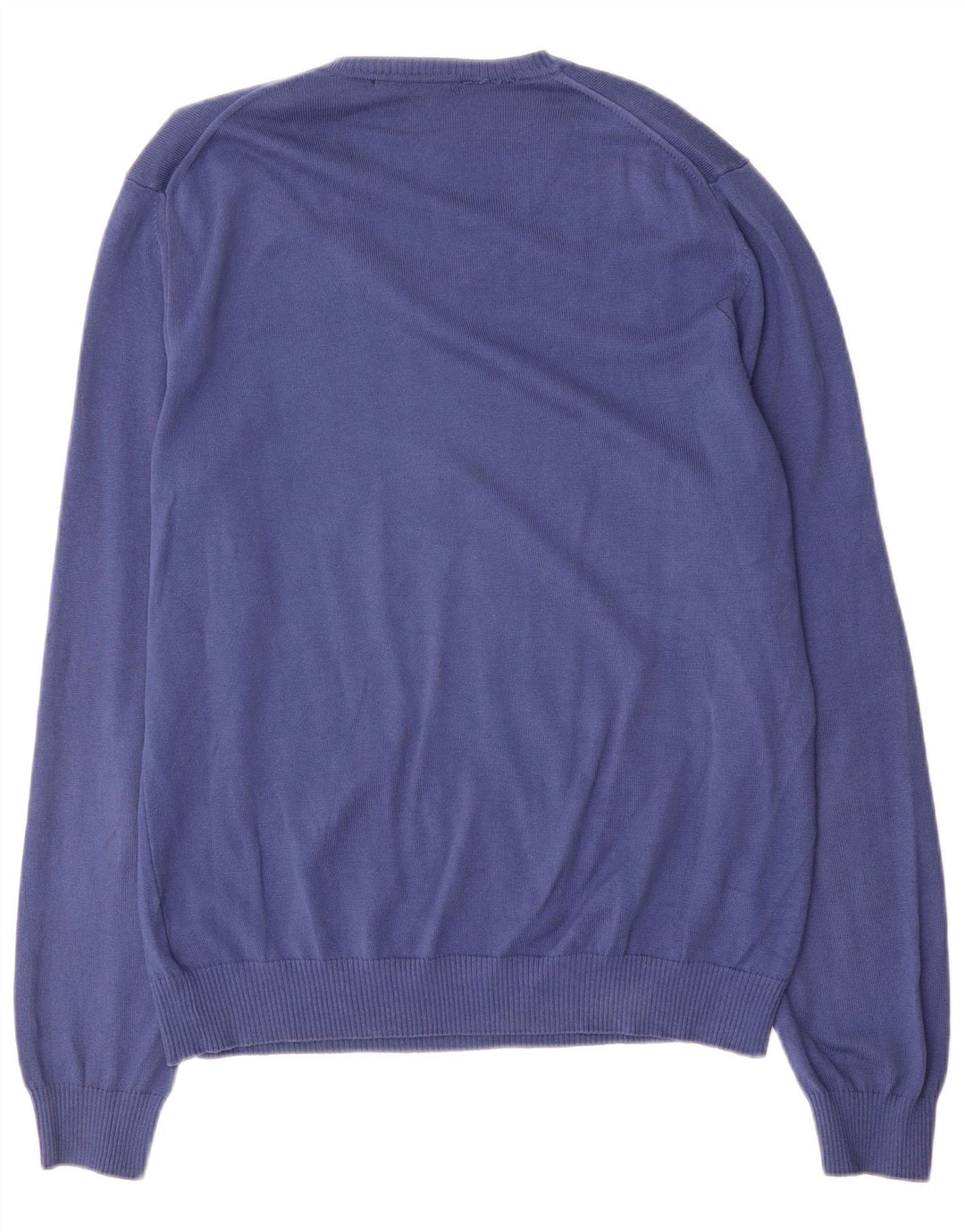 Harmont & Blaine Mens V-Neck Jumper Sweater Large Blue