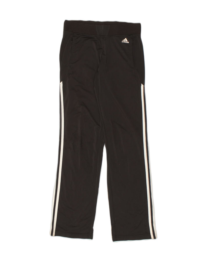 ADIDAS Womens Tracksuit Trousers UK 10 Small Black Polyester | Vintage Adidas | Thrift | Second-Hand Adidas | Used Clothing | Messina Hembry 