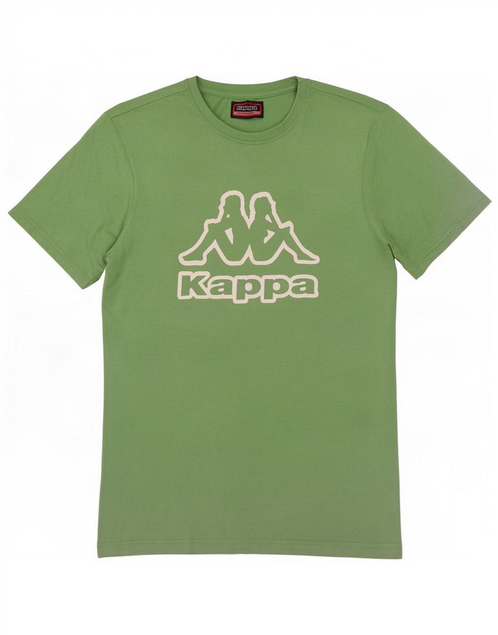 Kappa Mens Graphic T-Shirt Top Medium Green Cotton