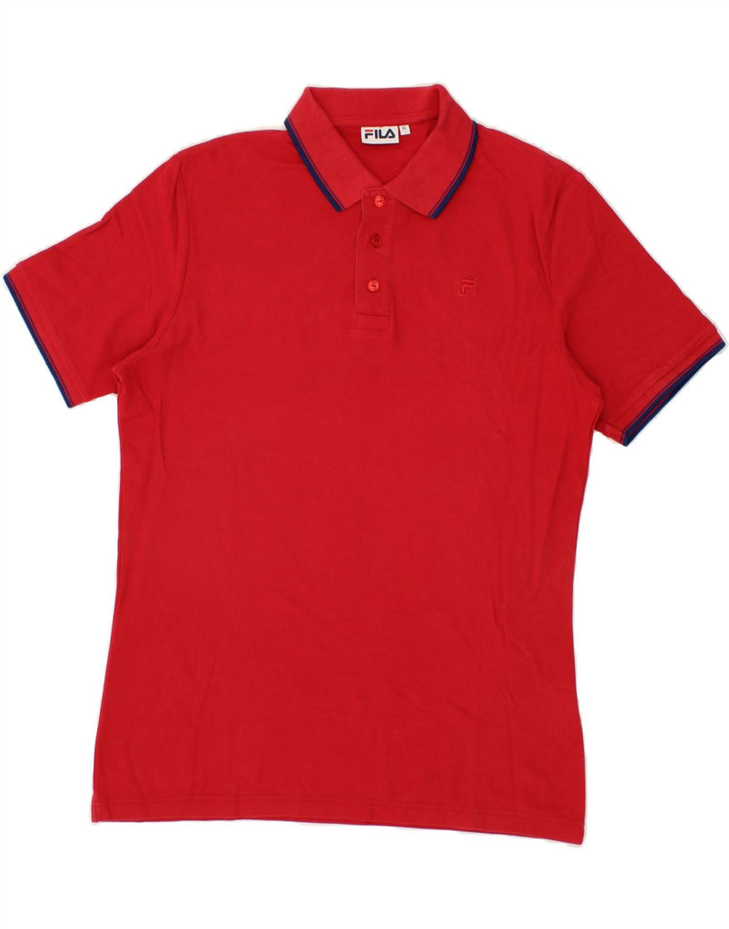 FILA Mens Polo Shirt XL Red Cotton | Vintage Fila | Thrift | Second-Hand Fila | Used Clothing | Messina Hembry 