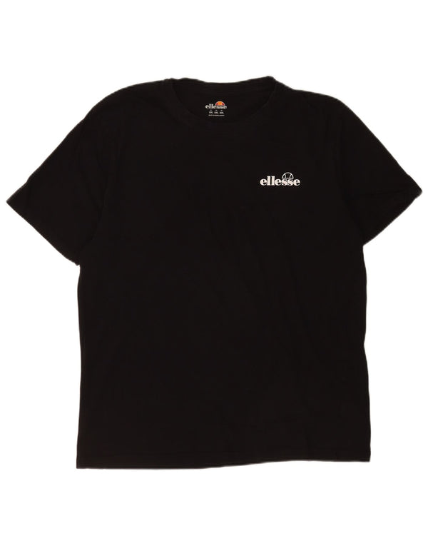 Ellesse Mens T-Shirt Top 2XL Black Cotton