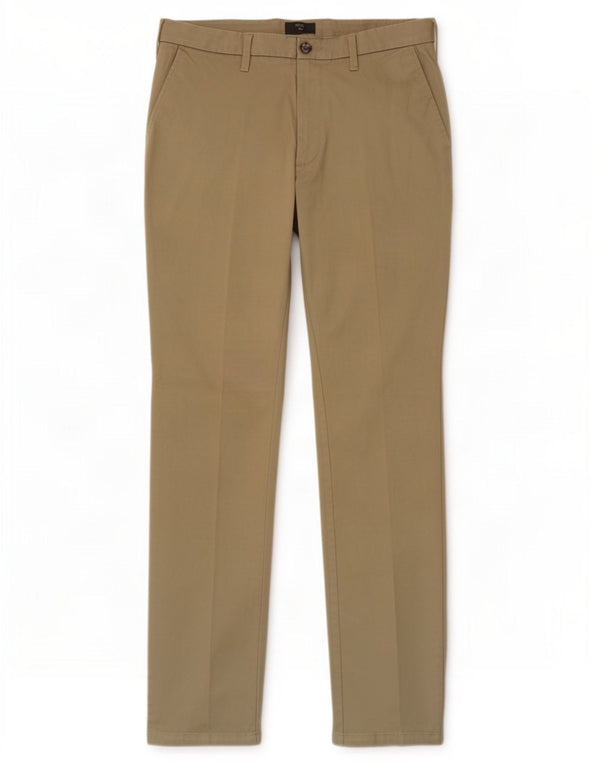 Marks & Spencer Mens Slim Fit Chino Trousers W32 L31 Khaki Cotton