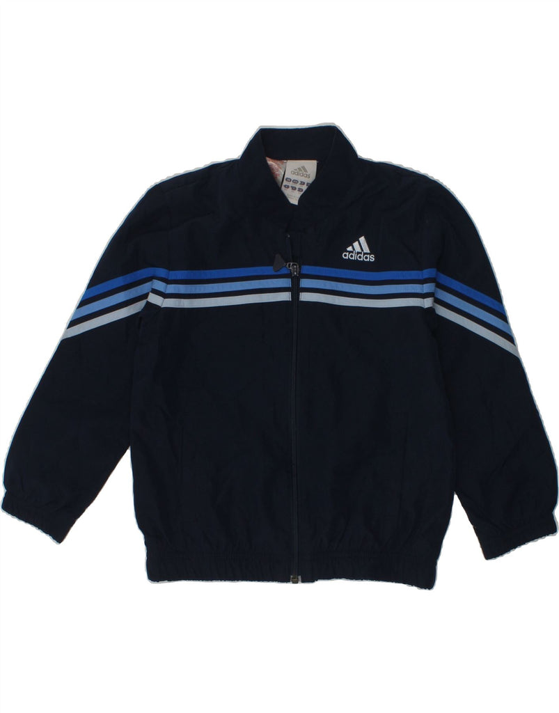 ADIDAS Boys Full Tracksuit 3-4 Years Navy Blue Polyester | Vintage Adidas | Thrift | Second-Hand Adidas | Used Clothing | Messina Hembry 