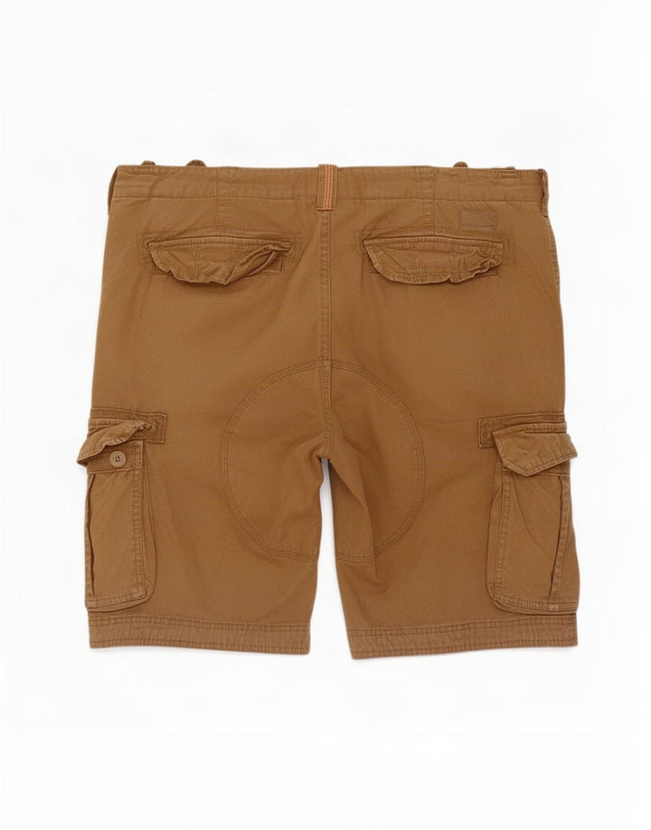 Superdry Mens Cargo Shorts 2XL W38 Brown Cotton