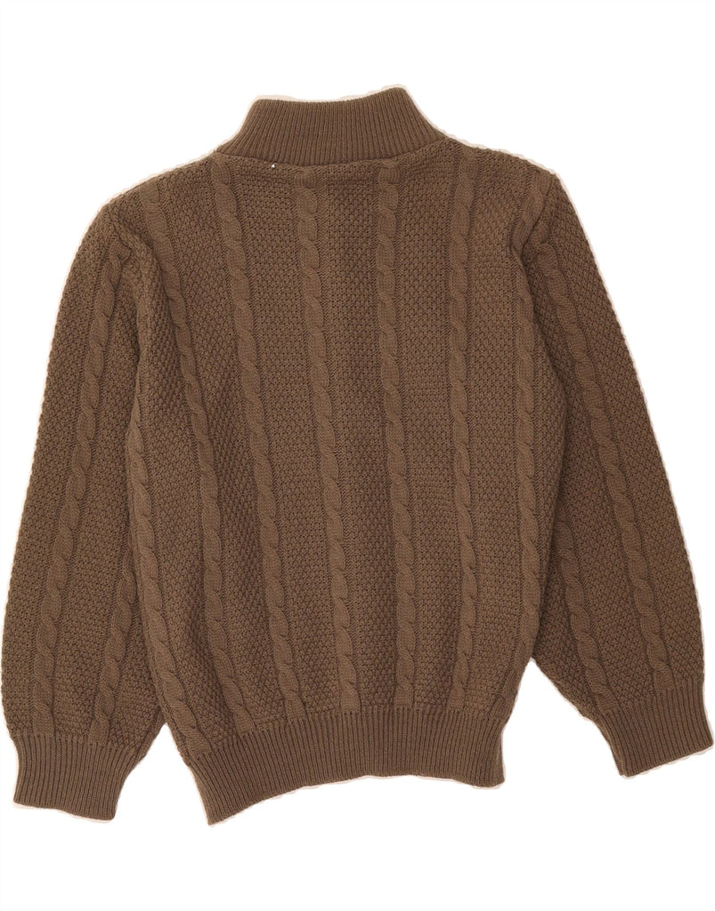 VINTAGE Womens Cardigan Sweater UK 16 Large Brown Vintage Vintage and Second-Hand Vintage from Messina Hembry 