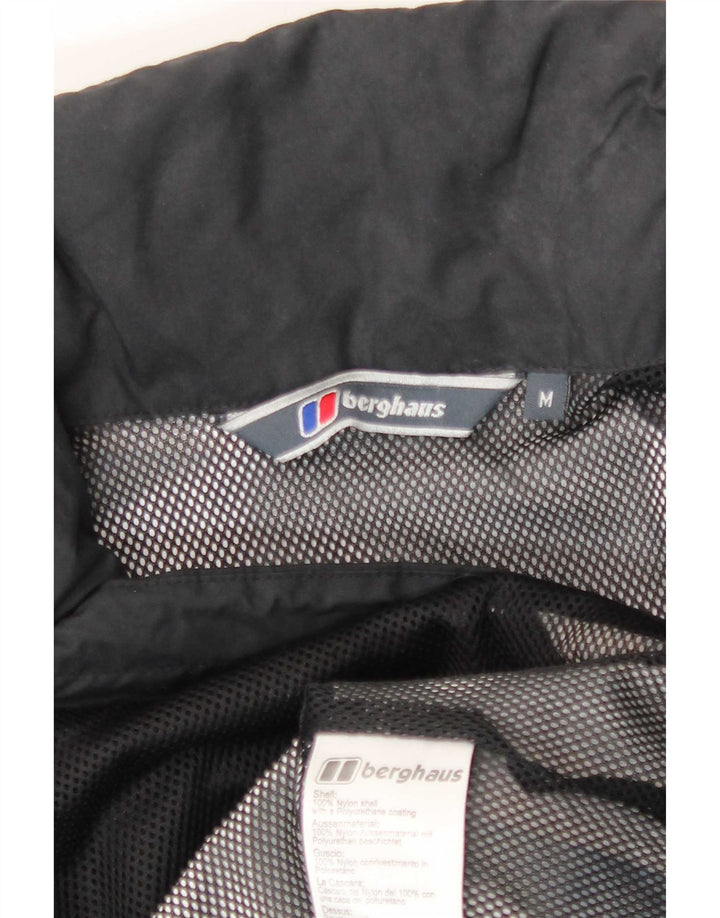 Berghaus Mens Hooded Rain Jacket UK 38 Medium Black Nylon
