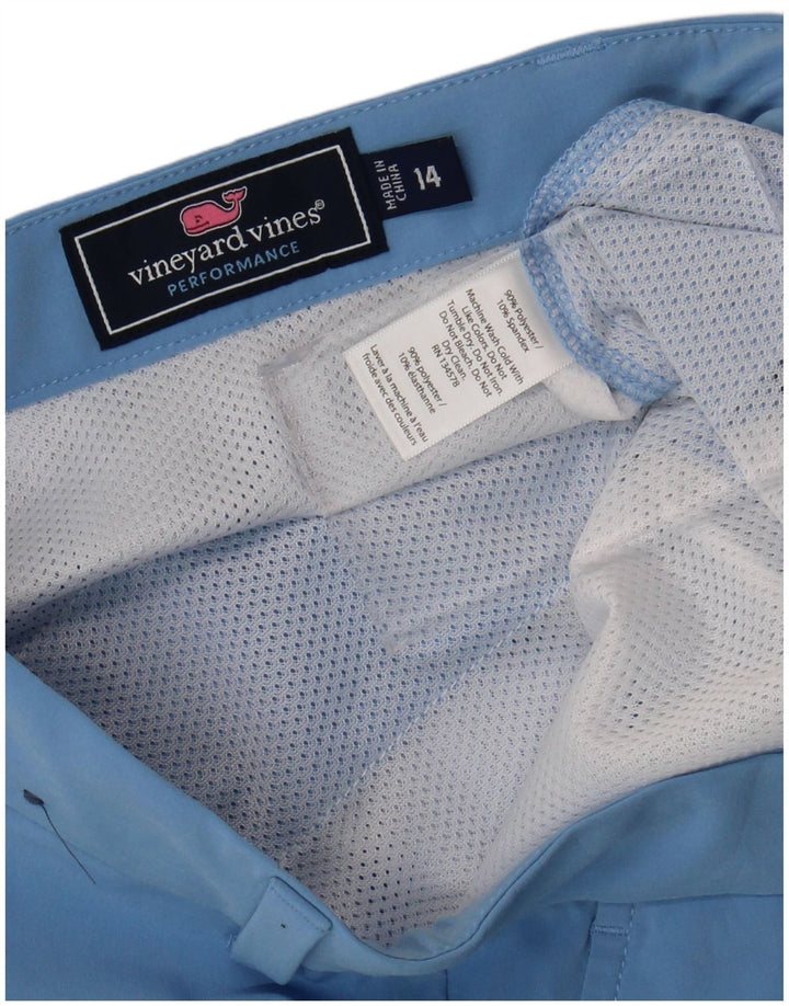 VINEYARD VINES Boys Performance Chino Shorts 13-14 Years W28 Blue