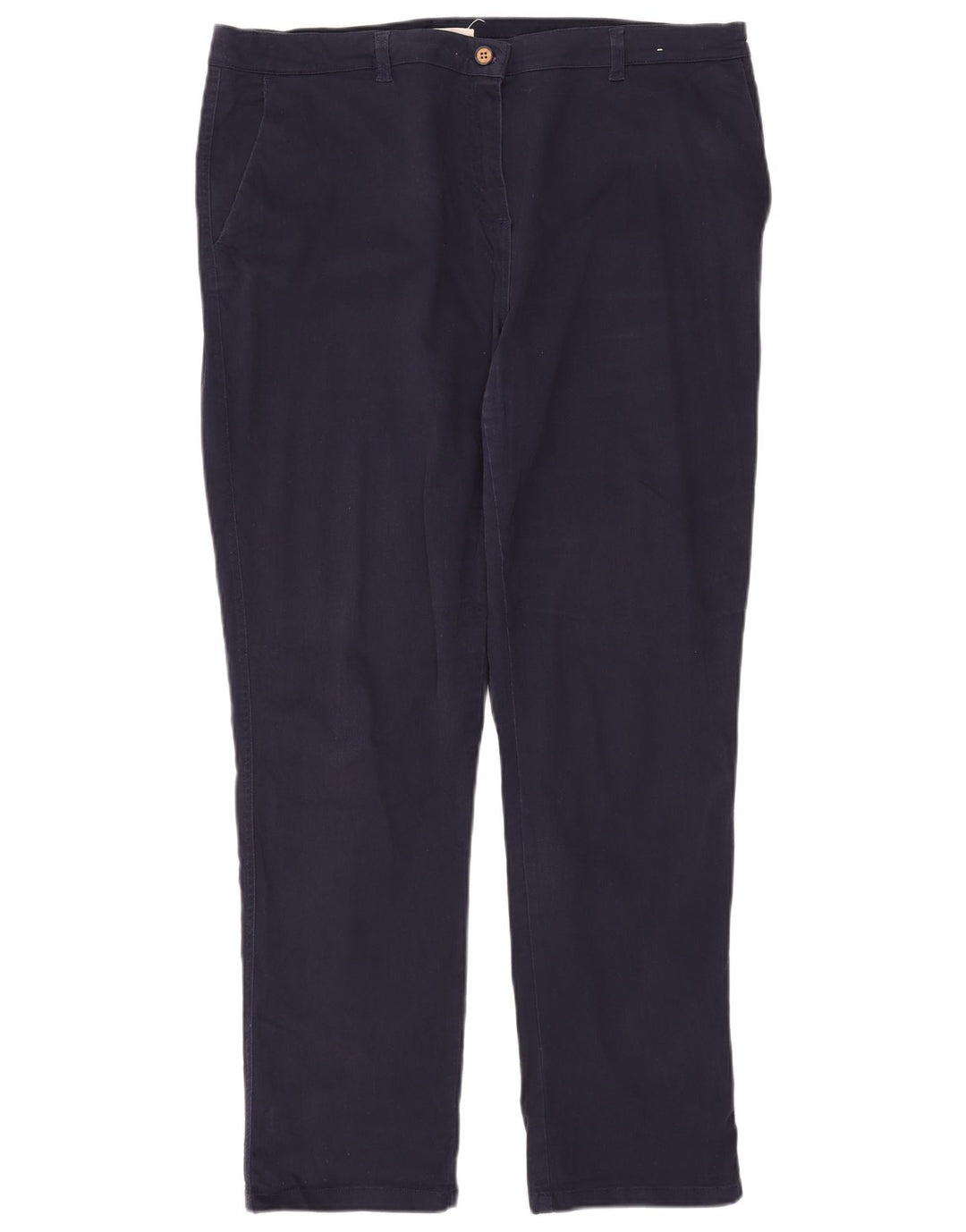 JOULES Womens Tapered Chino Trousers UK 18 XL W38 L30 Navy Blue Cotton