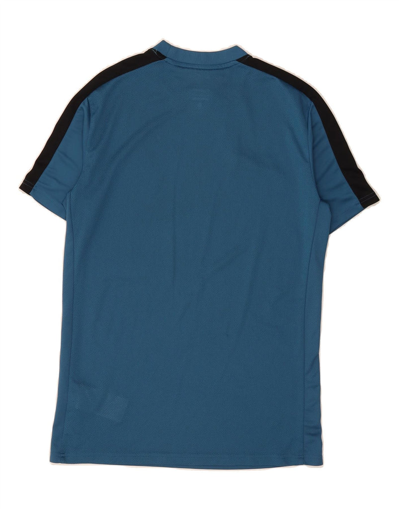 NIKE Mens Dri Fit Slim Fit T-Shirt Top Medium Blue Colourblock Polyester Vintage Nike and Second-Hand Nike from Messina Hembry 