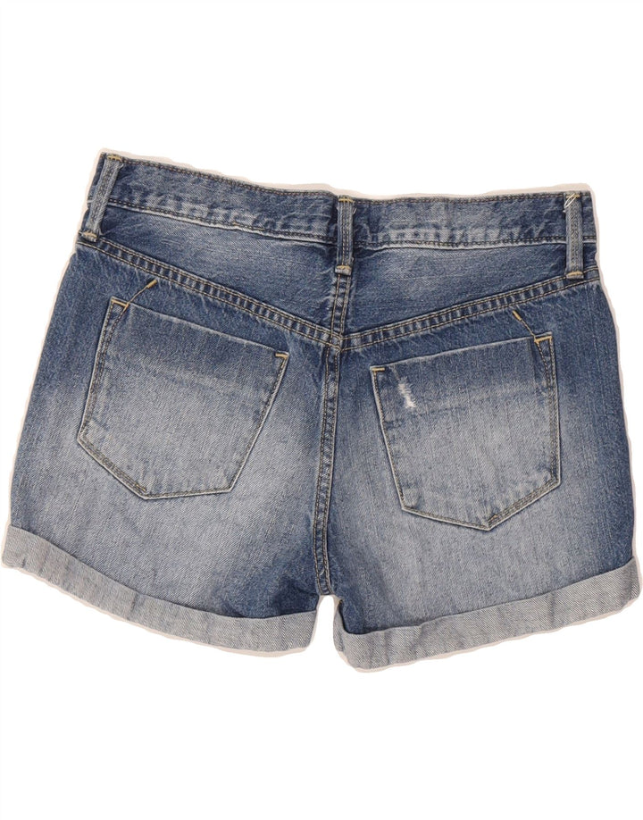 MOSSIMO Womens Boyfriend Distressed Denim Shorts US 00 2XS W30 Blue Vintage Mossimo and Second-Hand Mossimo from Messina Hembry 