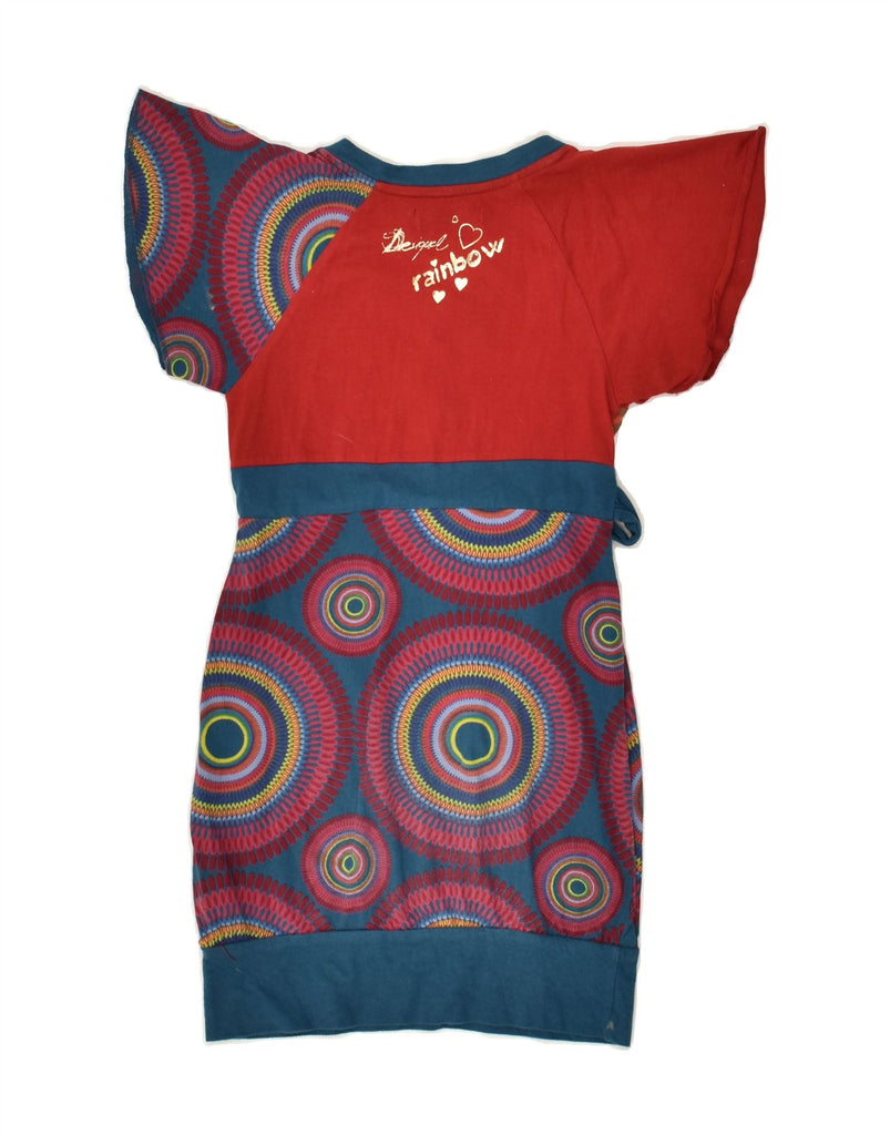 DESIGUAL Girls Graphic Sheath Dress 5-6 Years Blue Spotted Cotton | Vintage Desigual | Thrift | Second-Hand Desigual | Used Clothing | Messina Hembry 