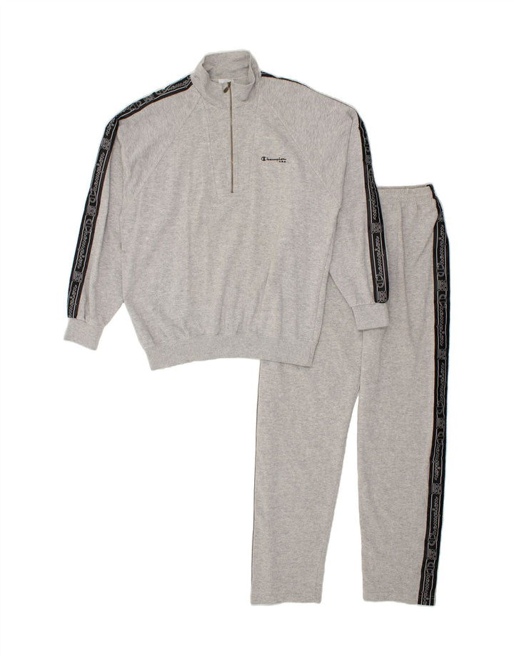 CHAMPION Womens Graphic Full Tracksuit UK 18 XL Grey Cotton Vintage Champion and Second-Hand Champion from Messina Hembry 