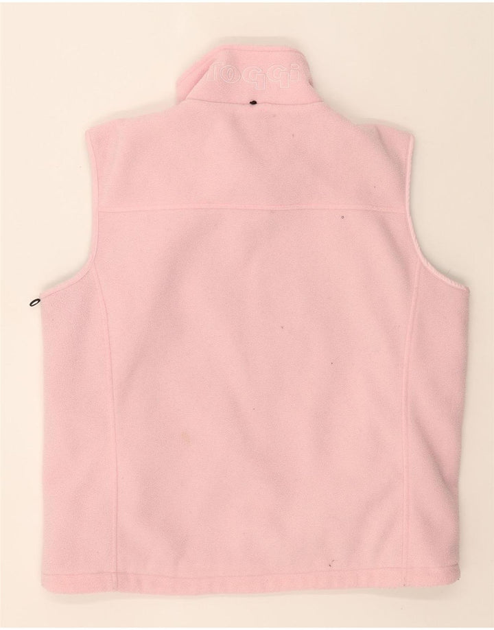 TOGGI Mens Graphic Fleece Gilet UK 38 Medium Pink Polyester Vintage Toggi and Second-Hand Toggi from Messina Hembry 