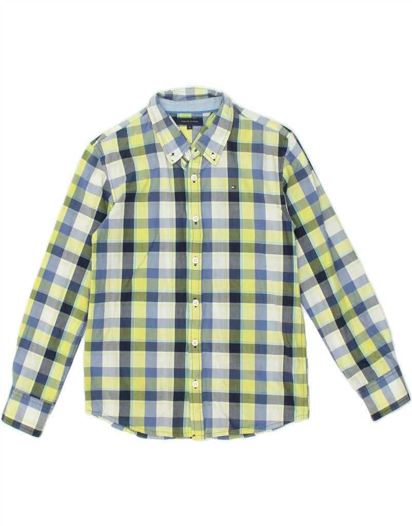 TOMMY HILFIGER Boys Shirt 11-12 Years Multicoloured Check Cotton | Vintage Tommy Hilfiger | Thrift | Second-Hand Tommy Hilfiger | Used Clothing | Messina Hembry 