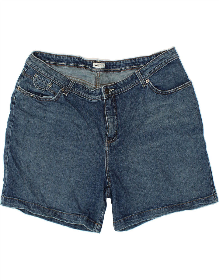 LEE Womens Denim Shorts UK 20 2XL W40 Blue Cotton Vintage Lee and Second-Hand Lee from Messina Hembry 