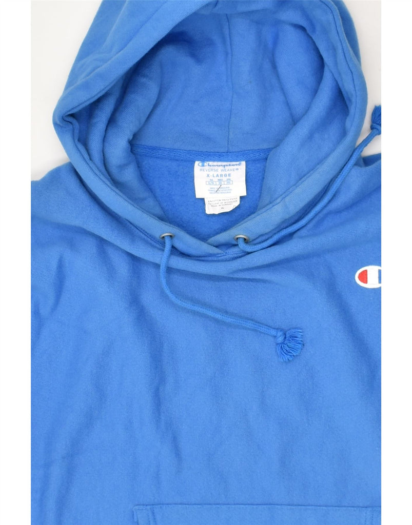 CHAMPION Womens Hoodie Jumper UK 18 XL Blue Cotton | Vintage Champion | Thrift | Second-Hand Champion | Used Clothing | Messina Hembry 