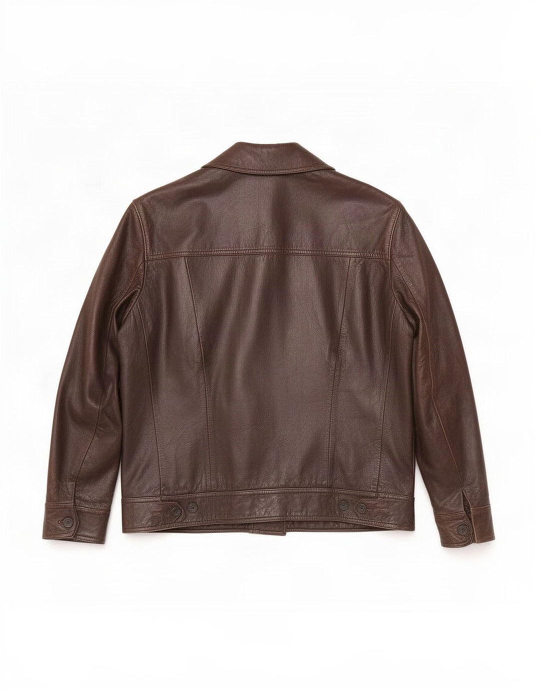 Vintage Mens Leather Jacket UK 40 Large Brown