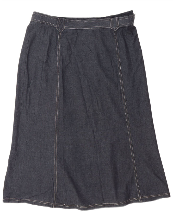MARKS & SPENCER Womens Denim Skirt W32 Large Navy Blue