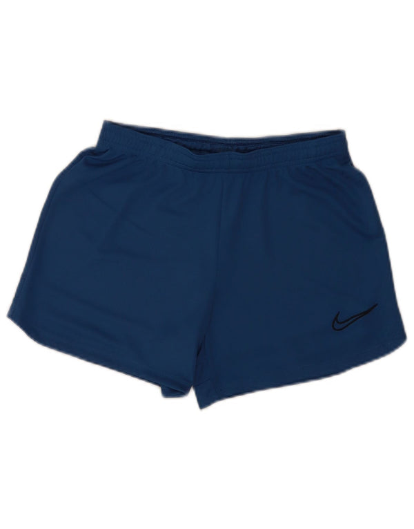 Nike Womens Dri Fit Sport Shorts UK 14 Large Blue