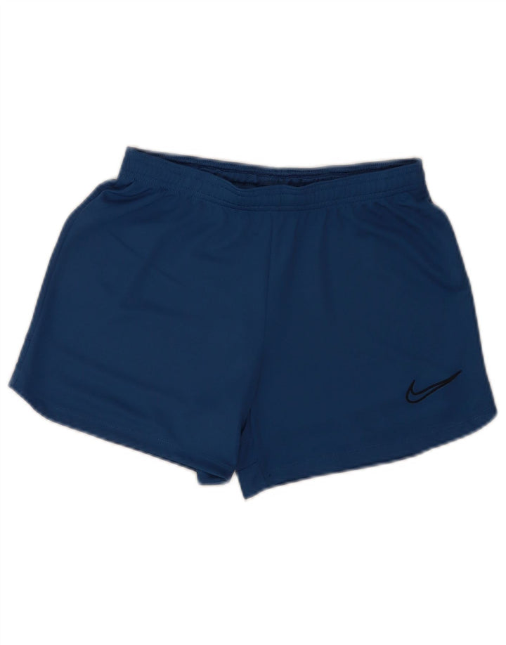 Nike Womens Dri Fit Sport Shorts UK 14 Large Blue